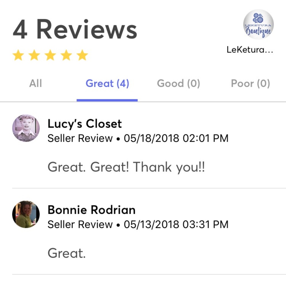Great Reviews! Shop with us!